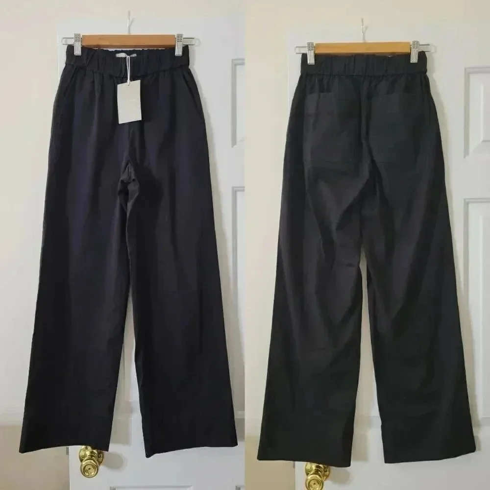 Everlane The Easy Pants 0, Black $88 NWT - Picture 2 of 7